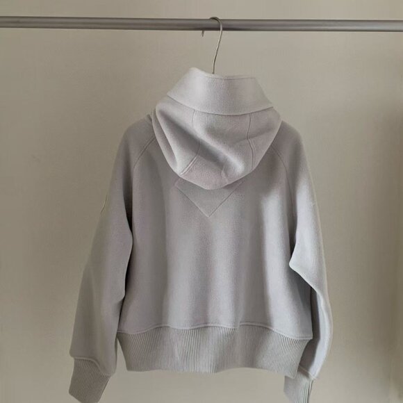 Canada Goose Light Gray Hooded Ski Jacket - Picture 4 of 7